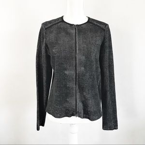 Eileen Fisher Ribbed Zip-up Jacket